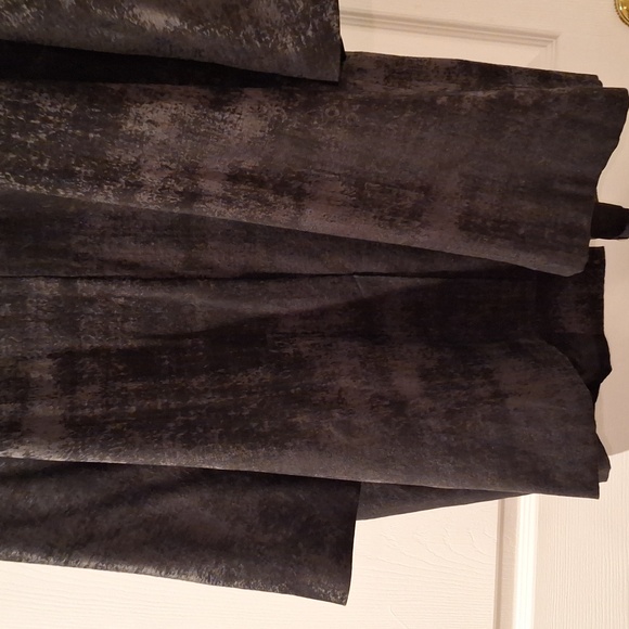 Eileen Fisher Dark Patterned Trench Coat - Picture 5 of 7